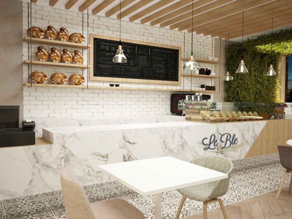 Le Ble Bakery Larnaca, Hospitality interior design by Kivo Design House (1)