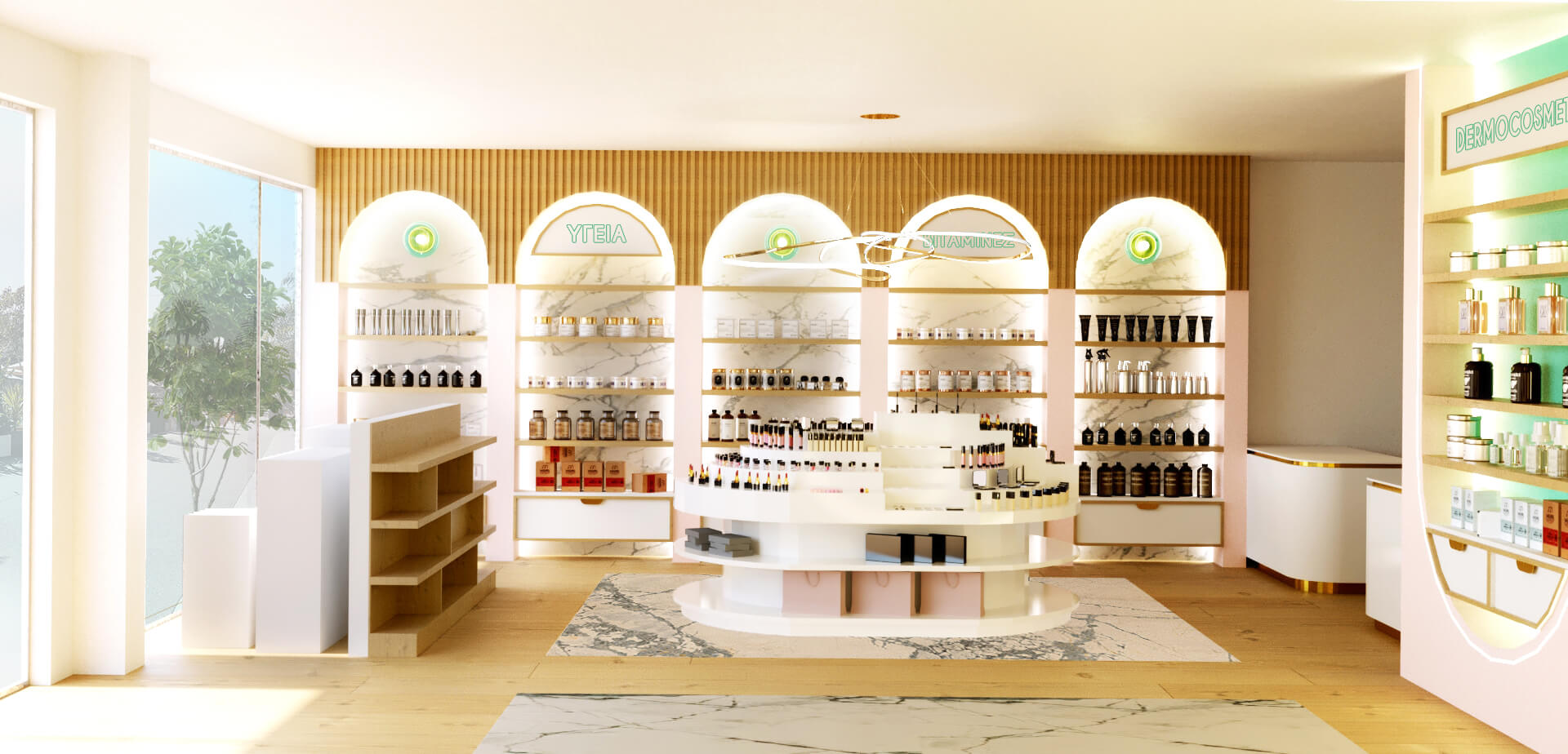 Pharmacy & Beauty Shop, Commercial interior design by Kivo Design House (4)