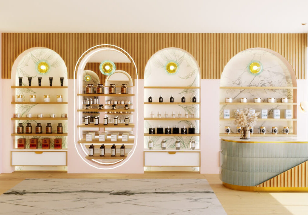 Pharmacy & Beauty Shop, Commercial interior design by Kivo Design House (1)