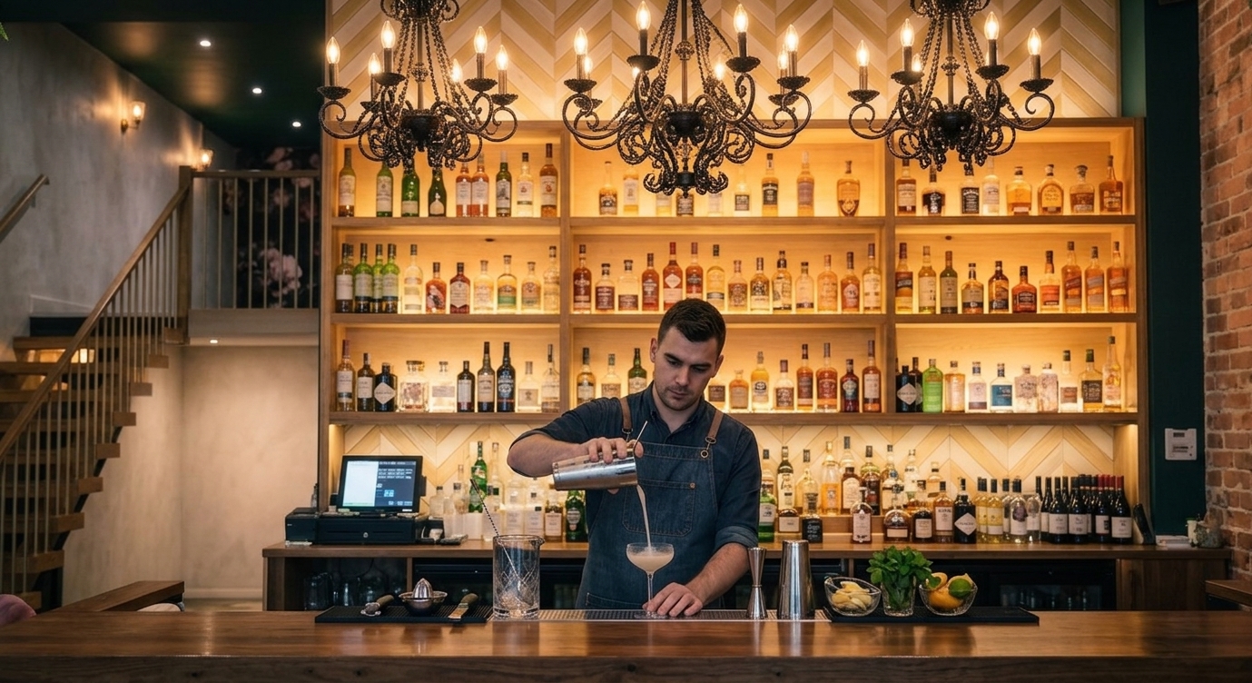 Ginery Bar Makarios Avenue, Hospitality interior design by Kivo Design House