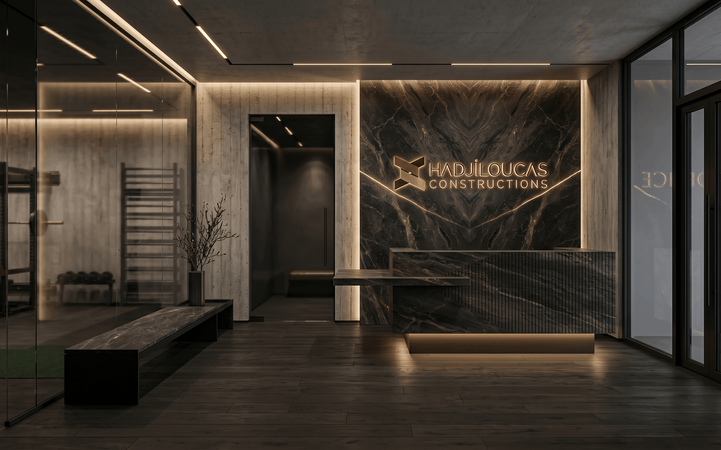 Pege Building Interior for Hadjiloucas Construction, Kivo Design House